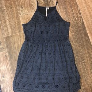 Cute detailed navy blue dress
